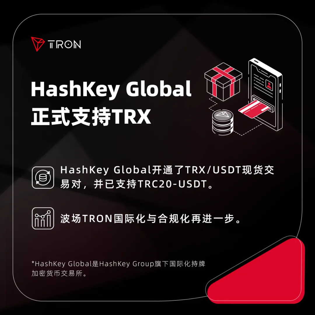 社区科普 | HashKey Global正式支持TRX